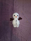 Snowy the snowman (PDF crochet pattern, No-sew, Intermediate)