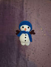 Snowy the snowman (PDF crochet pattern, No-sew, Intermediate)
