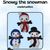 Snowy the snowman (PDF crochet pattern, No-sew, Intermediate)