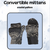 Convertible mittens (PDF crochet pattern, No-sew, beginner)