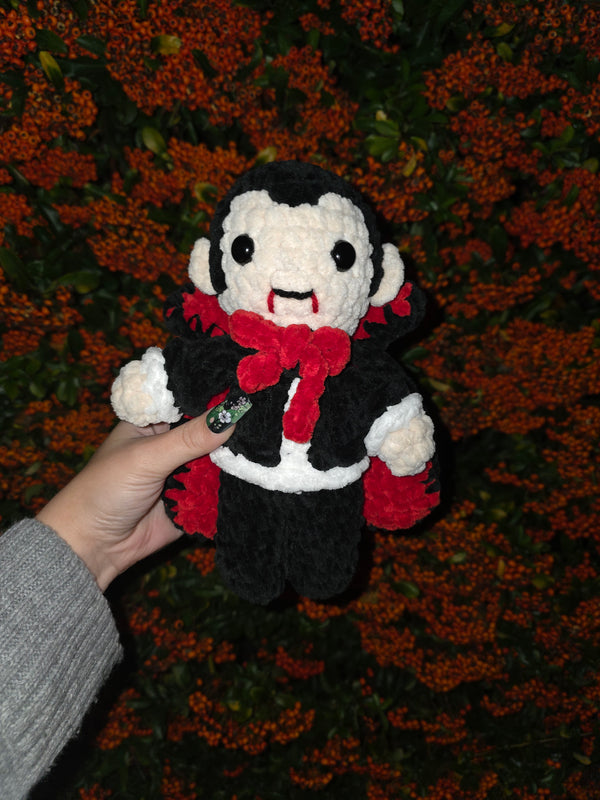 Vladdy the Dracula (PDF crochet pattern, Low-sew, Intermediate)