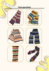 Wavy scrap scarf (PDF crochet pattern, No-sew, beginner/intermediate)
