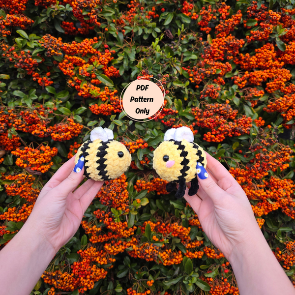 Bumble legs (2-in-1, PDF crochet pattern, beginner/intermediate)