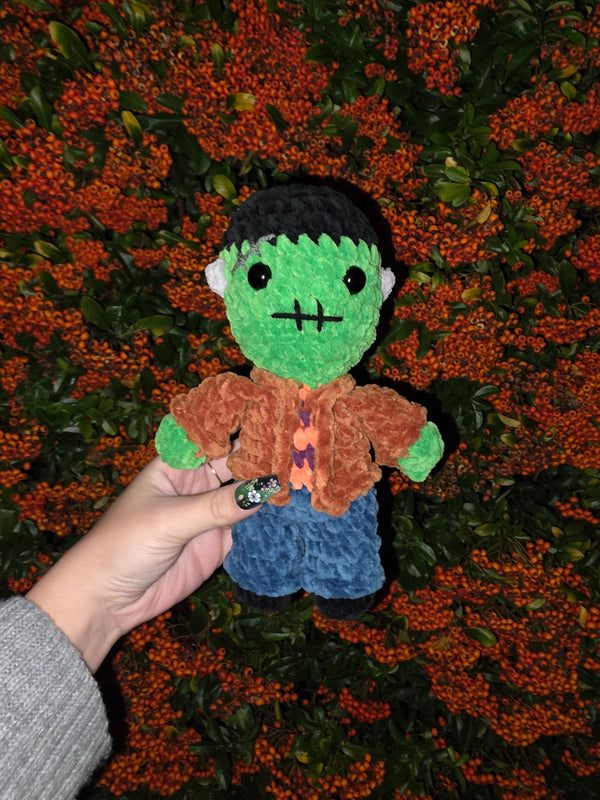 Franklin the Frankenstein (PDF crochet pattern, Low-sew, Intermediate)