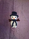Snowy the snowman (PDF crochet pattern, No-sew, Intermediate)