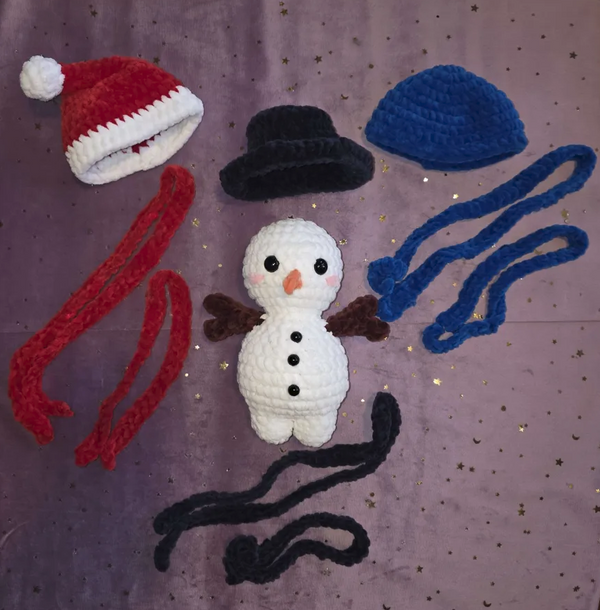 Snowy & Doughy bundle (PDF crochet pattern, Low-sew/No-sew, beginner/intermediate)