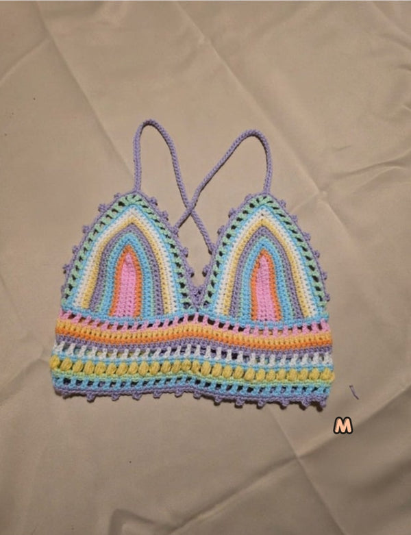 Scrap Bralette (PDF crochet pattern, No-sew, beginner-intermediate)