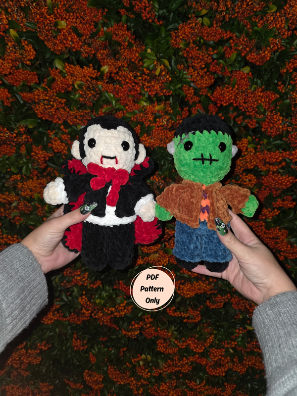BUNDLE! Vladdy & Franklin (PDF crochet pattern, Low-sew, Intermediate)