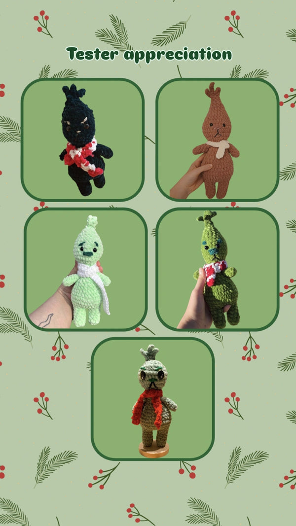 Crinkle the Crinch (PDF crochet pattern, No-sew, Intermediate)