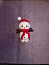Snowy the snowman (PDF crochet pattern, No-sew, Intermediate)