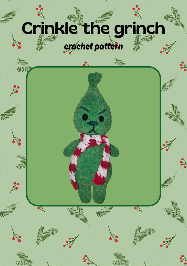 Crinkle the Crinch (PDF crochet pattern, No-sew, Intermediate)