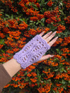 Wavy fingerless gloves (PDF crochet pattern, beginner/intermediate)