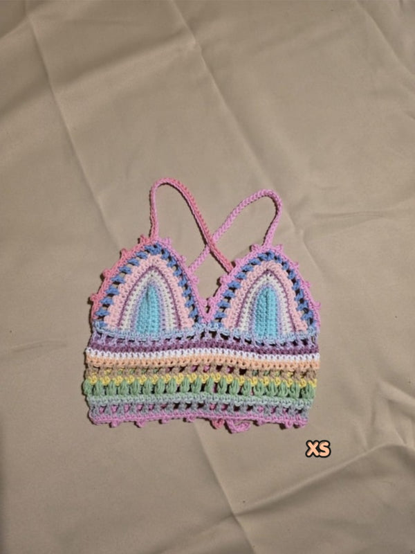 Scrap Bralette (PDF crochet pattern, No-sew, beginner-intermediate)